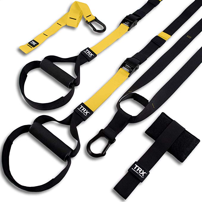 TRX ALL IN ONE Suspension Training used for pull-up work out.