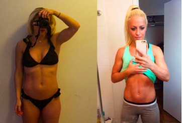 Ana Snyder before and after Prolon fasting.
