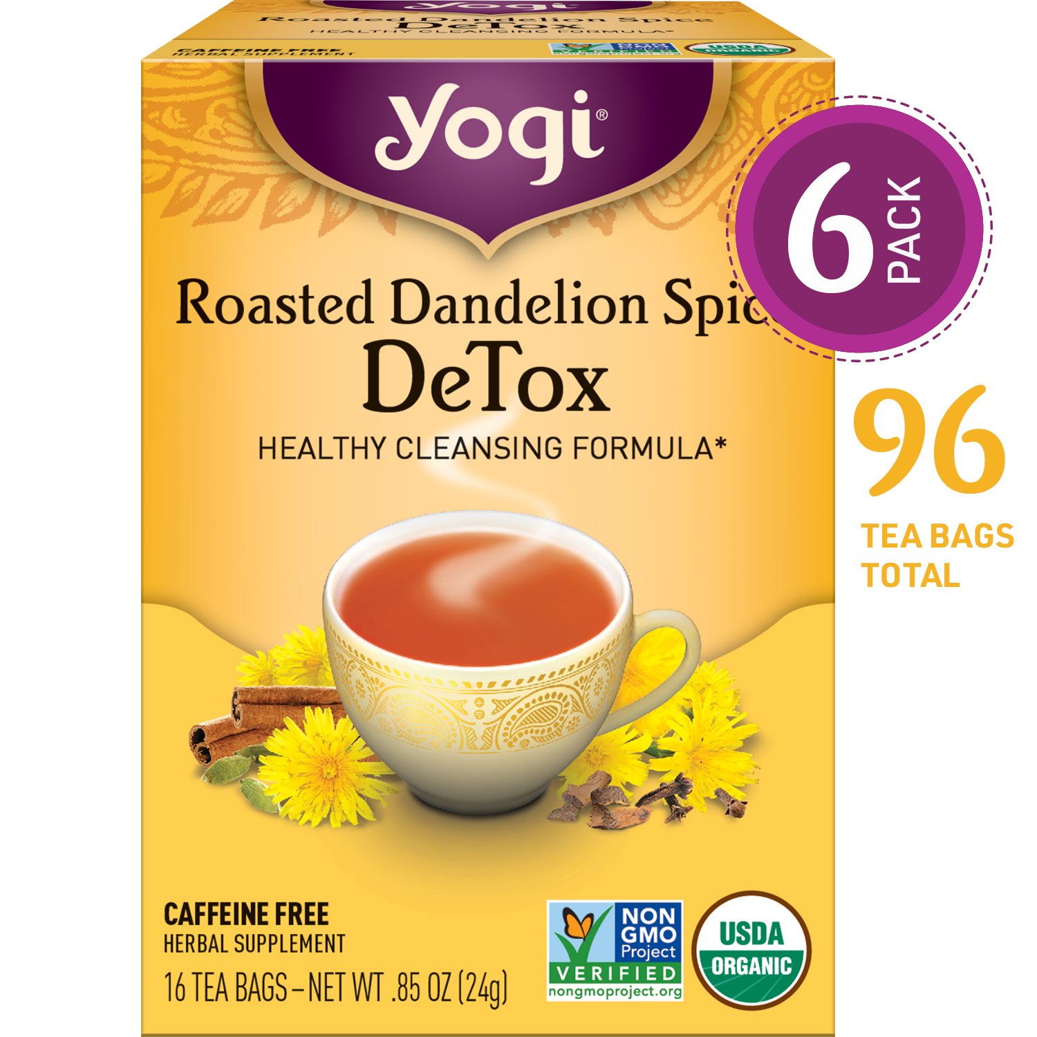Yogi Tea Roasted Dandelion Spice DeTox Tea
