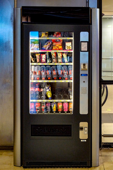 A food vending machine. Packed healthy food on your trip to avoid vacation weight gain.
