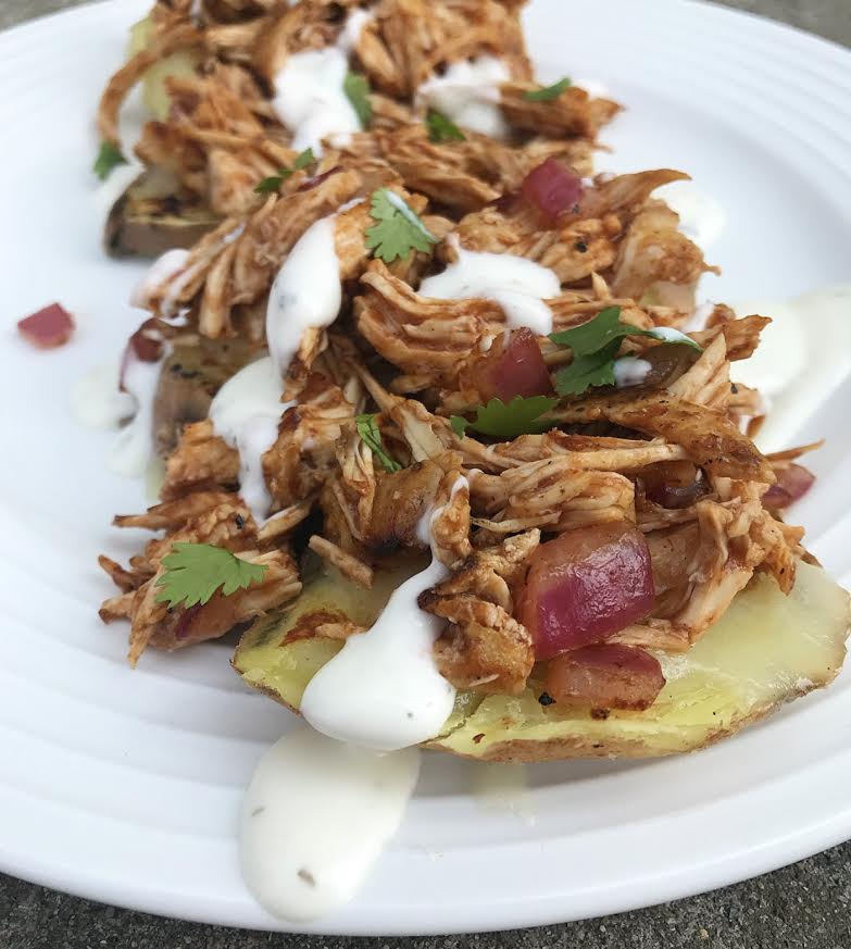 BBQ Chicken Sweet Potato Toast