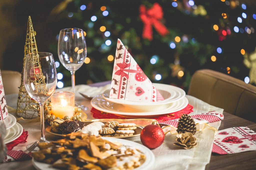 Close up of cookies and Christmas decorations on kitchen table. Can you control your sugar cravings?
