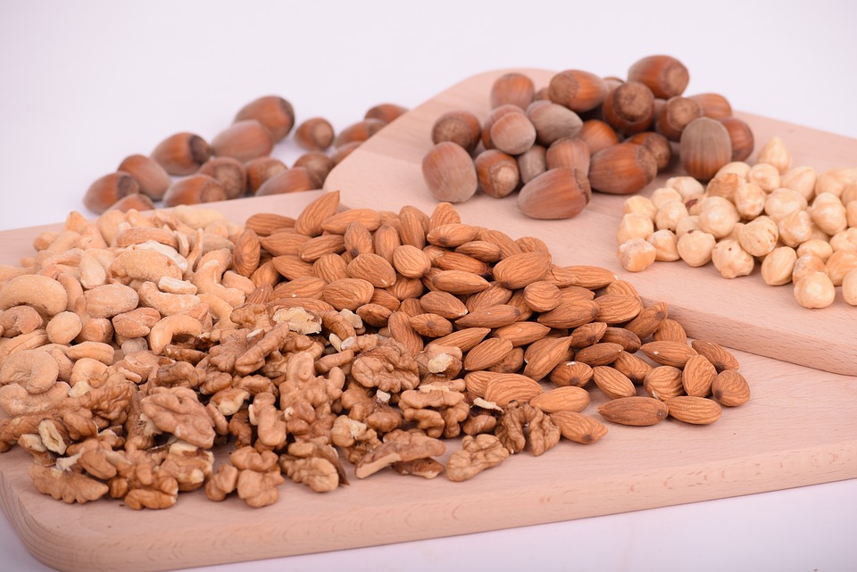 Selection of different kinds of nuts