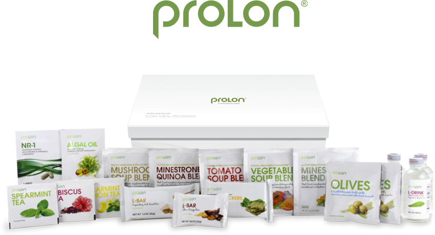 Prolon fasting kit with various food replacement packets