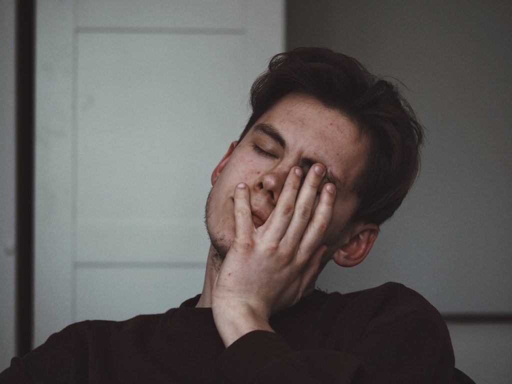 Tired looking man.