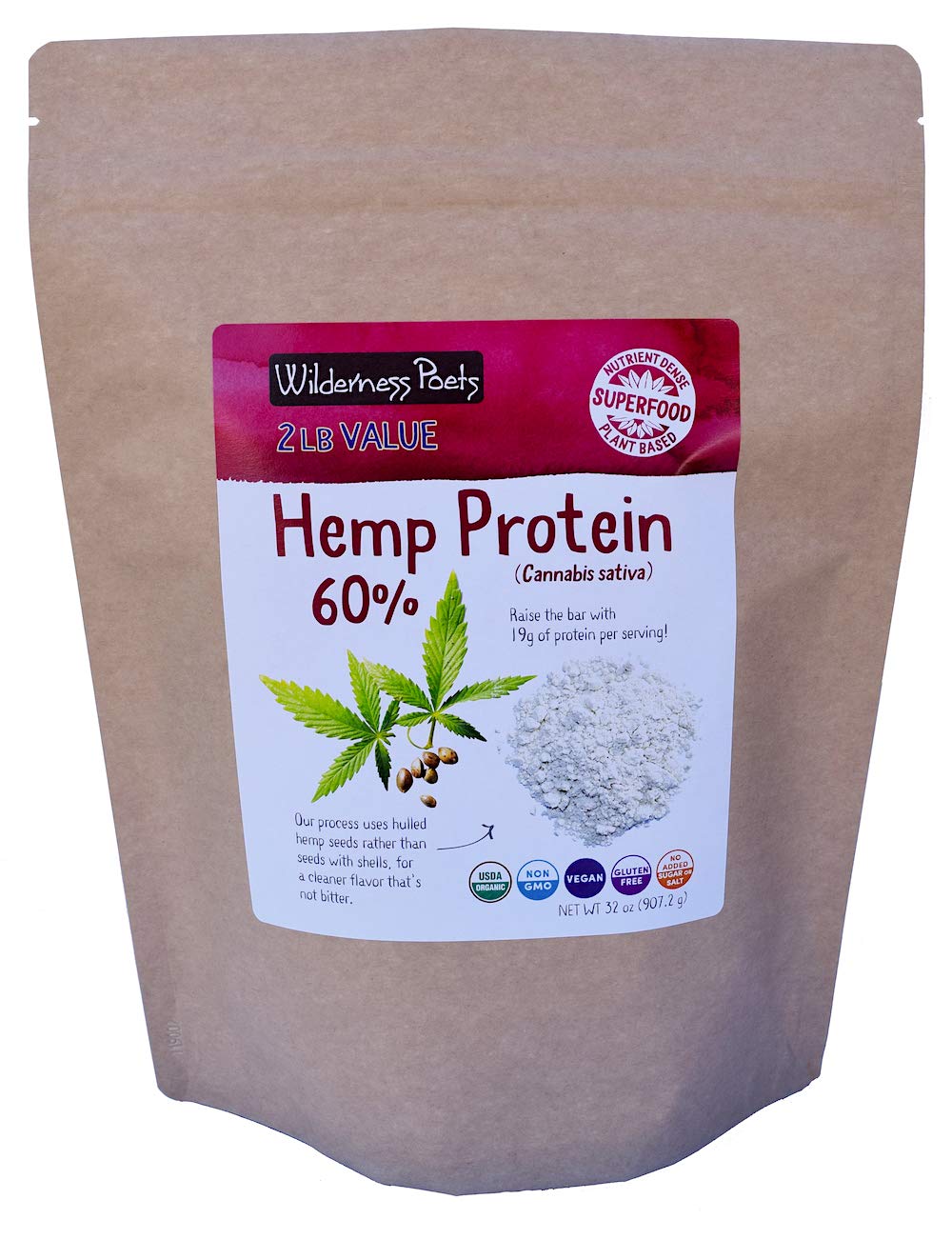 Wilderness Poets Cold Pressed Organic Hemp Protein Powder