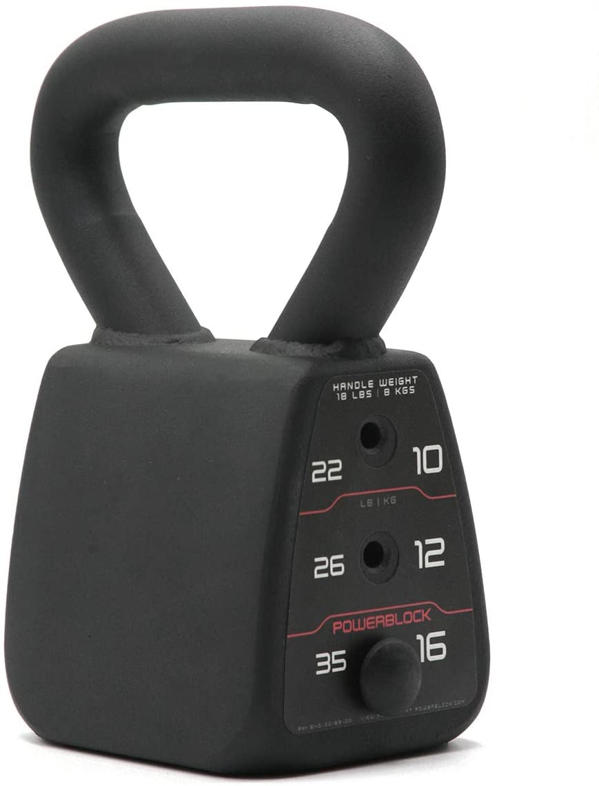 POWERBLOCK Adjustable Kettlebell, Black, 35 lb