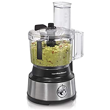Hamilton Beach 10-Cup Food Processor & Vegetable Chopper with Bowl Scraper, Stainless Steel (70730)
