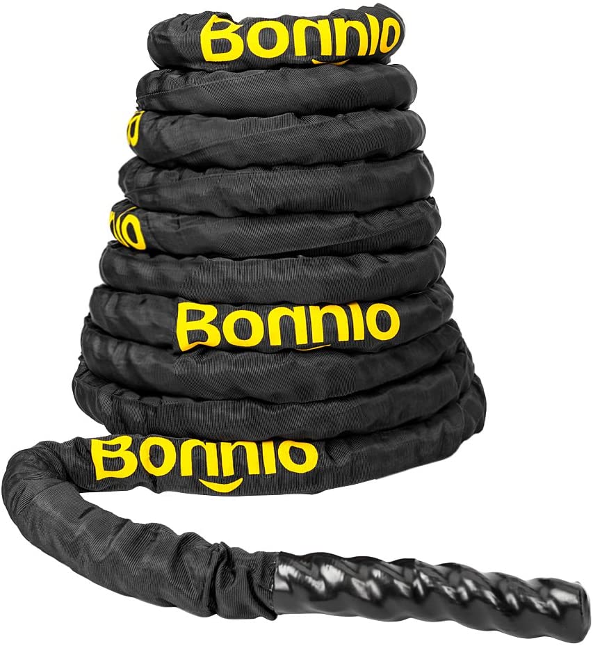 Bonnlo Battle Exercise Training Rope with Protective Cover