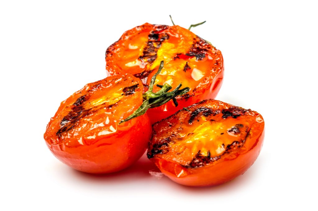 Grilled tomatoes.