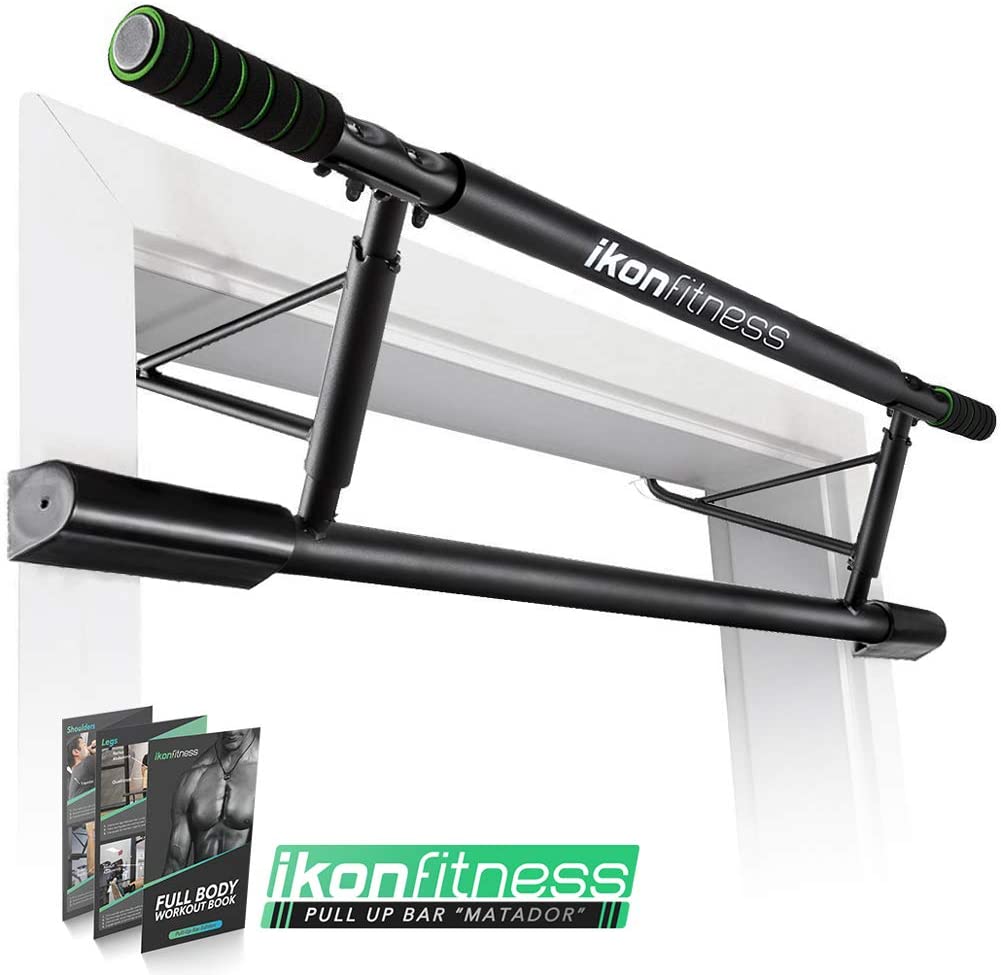 Ikonfitness Pull Up Bar with Smart Larger Hooks Technology