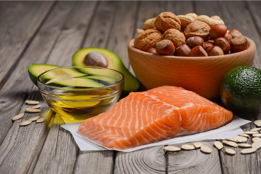 Selection of healthy fat sources.