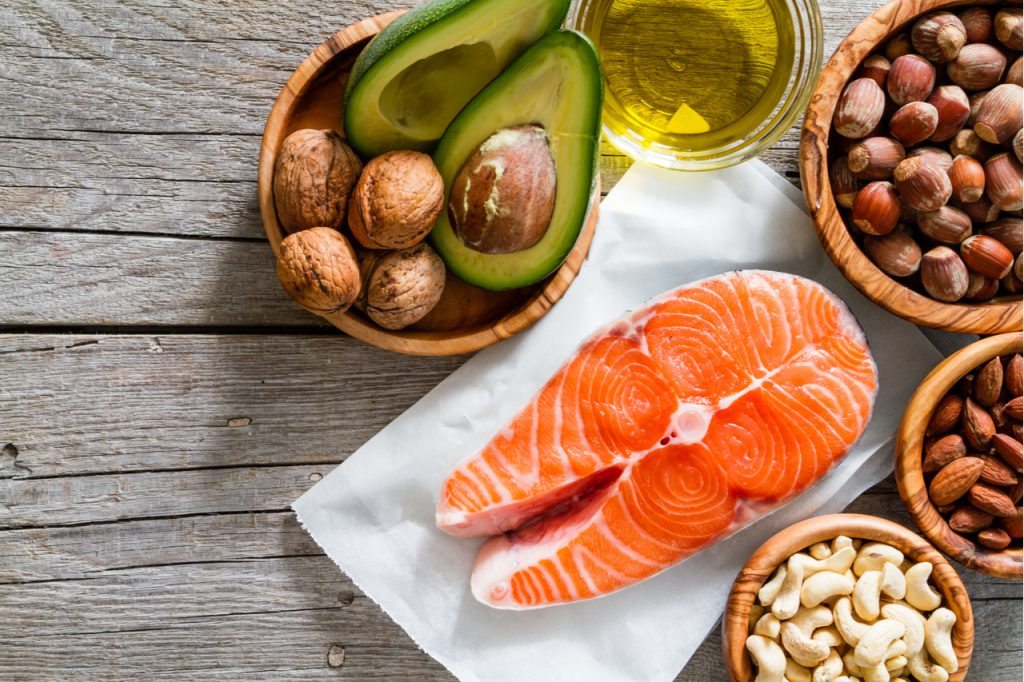 Selection of healthy fat sources.