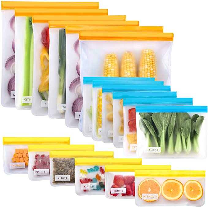 12 Pack Reusable Storage Bags Available on Amazon