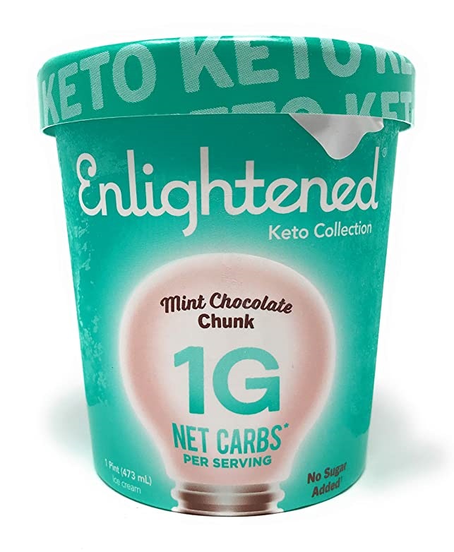 enlightened keto collection mint chocolate chunk ice cream