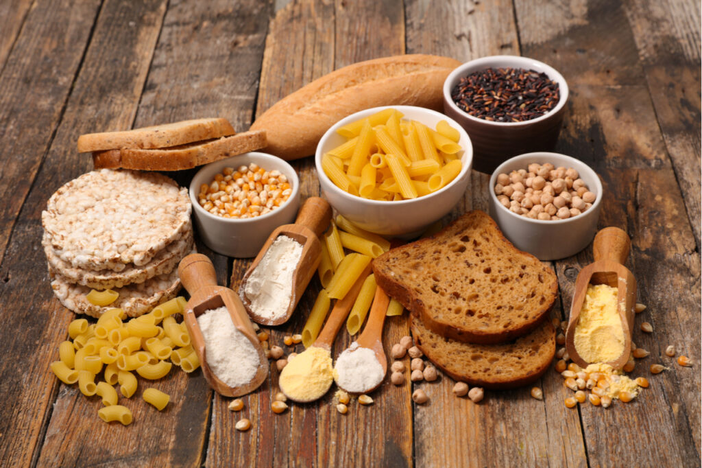 Selection of gluten free food.