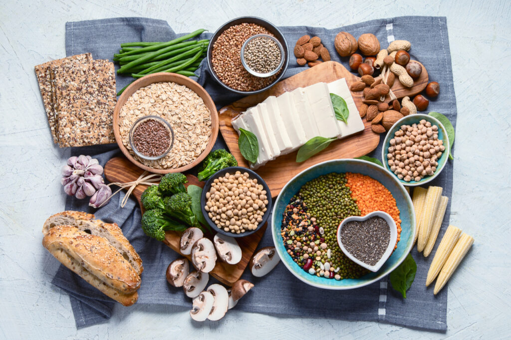 Healthy food for vegans and vegetarian.