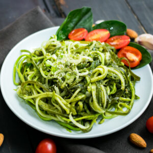Avocado Pesto Zucchini Pasta