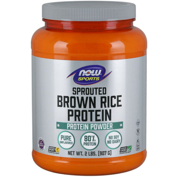 NOW Sports Nutrition Sprouted Brown Rice Protein