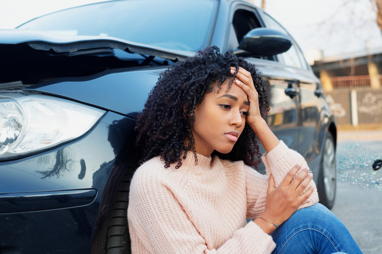 Woman feeling down and wanted to drive during a national disaster.