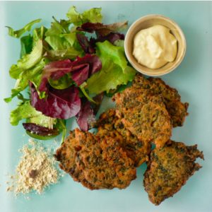 Chickpea fitters recipe.