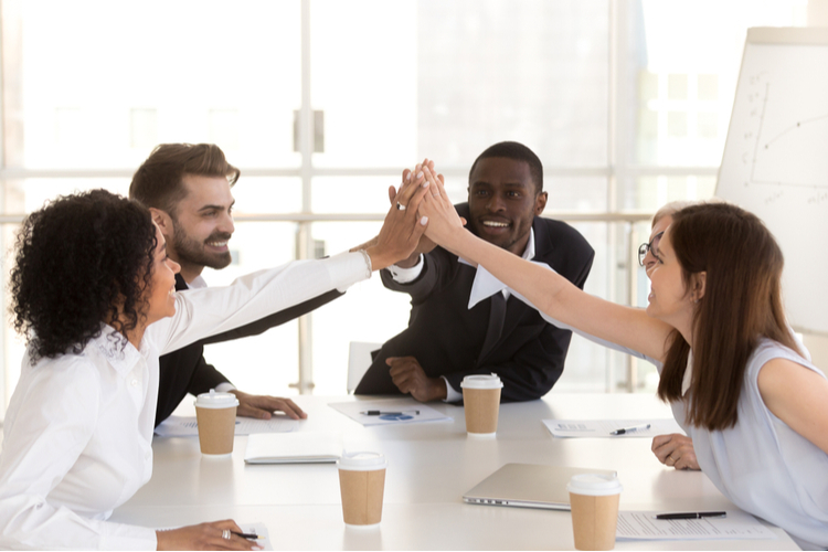 Celebrating corporate success
