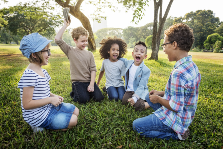 Casual Children Cheerful Cute Friends Kids
