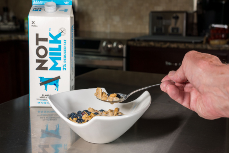 Carton of the milk alternative NotMilk